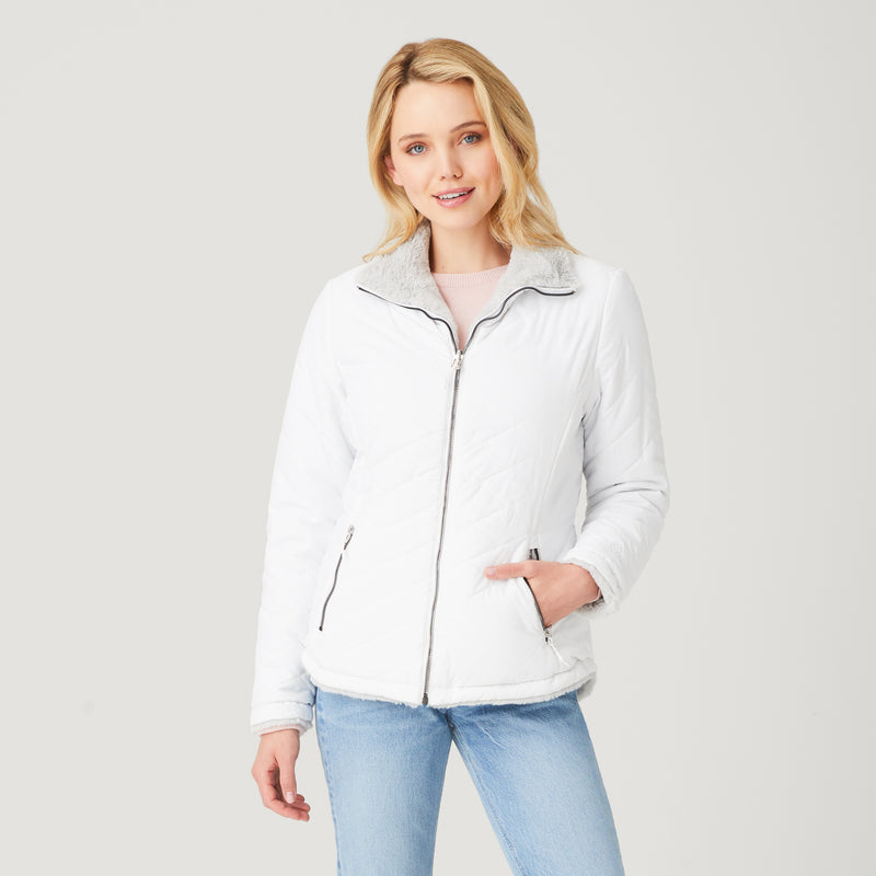 Women’s FreeCycle® Cloud Lite II Reversible Jacket - White - S 