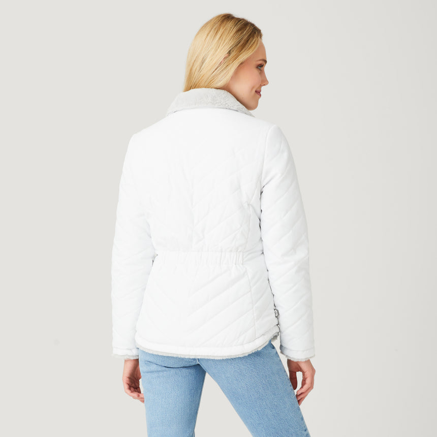 Women’s FreeCycle® Cloud Lite II Reversible Jacket - White - S #color_white