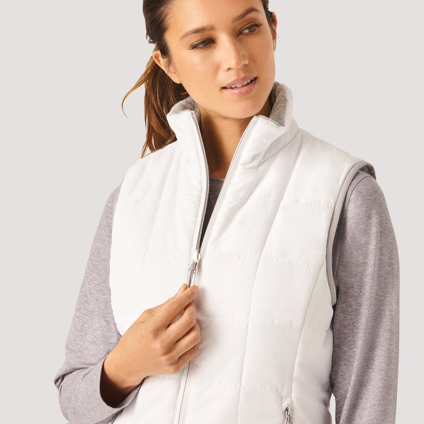 Women's Cloud Lite Everyday Reversible Vest - White - S #color_white
