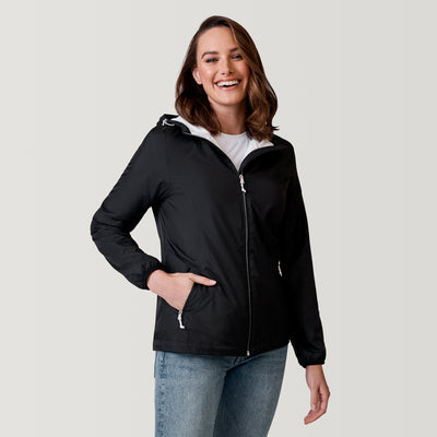 [Emily is 5’9” wearing a size Small.] Women's Windshear Jacket - Black - S #color_black