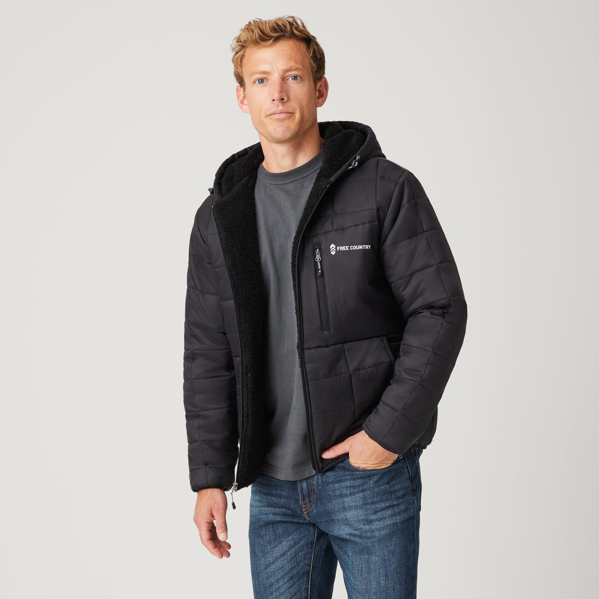 Men's FreeCycle® Bedrock Sherpa Lined Puffer Jacket