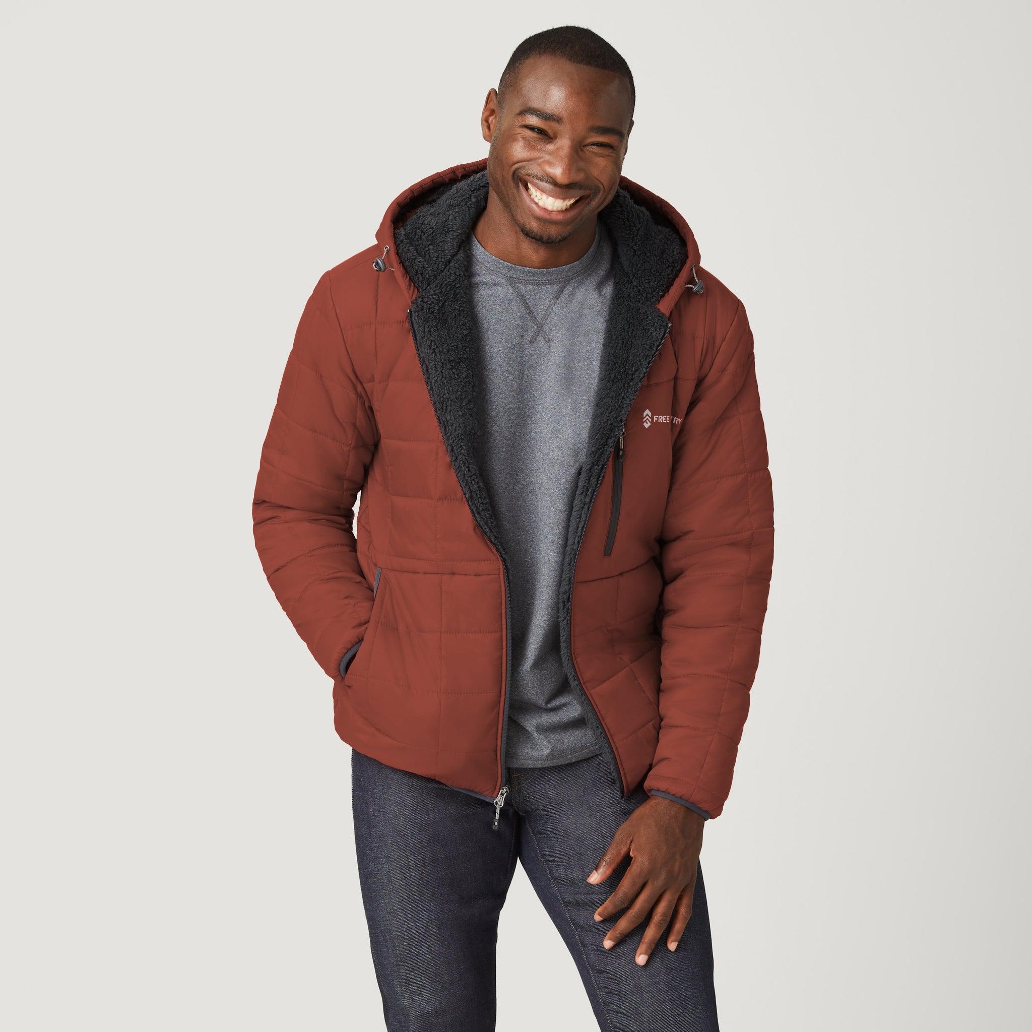 Men's FreeCycle® Bedrock Sherpa Lined Puffer Jacket