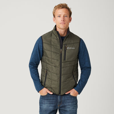Men's FreeCycle® Stimson Puffer Vest - Duffle Olive - M #color_duffle-olive