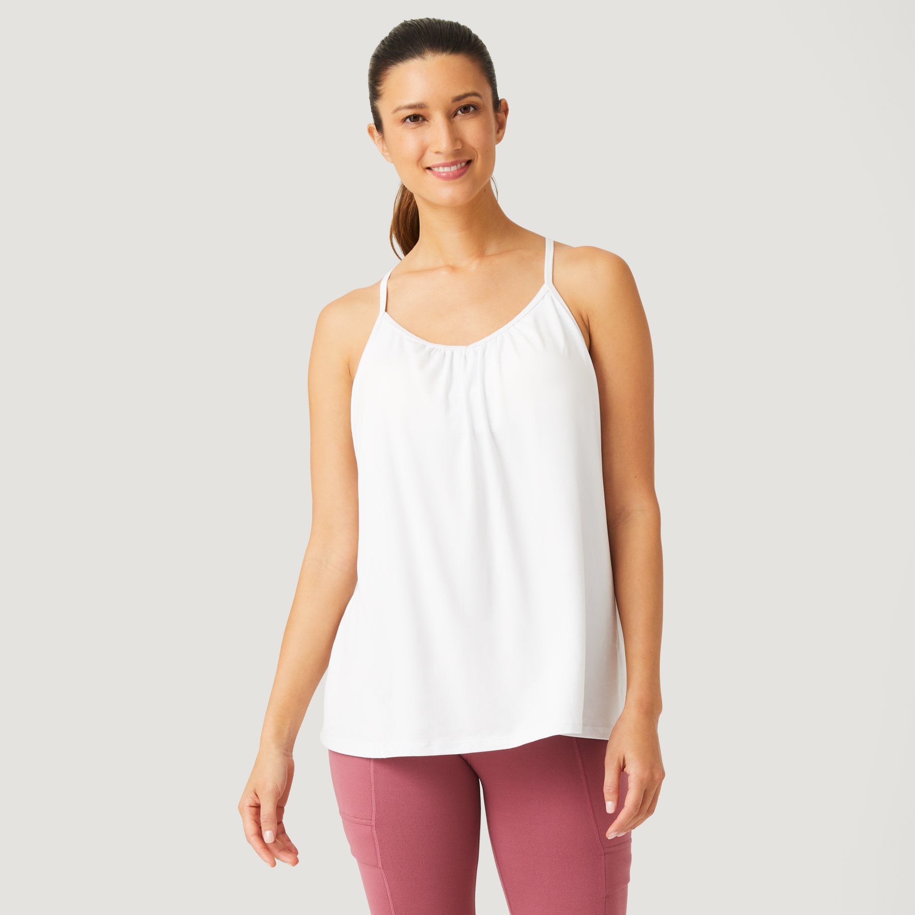  Wanvekey Tank Top with Built In Bra for Women