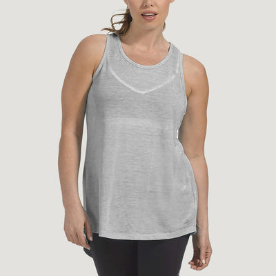 Women's Plus Size B Tied Up Tank - Grey #color_grey