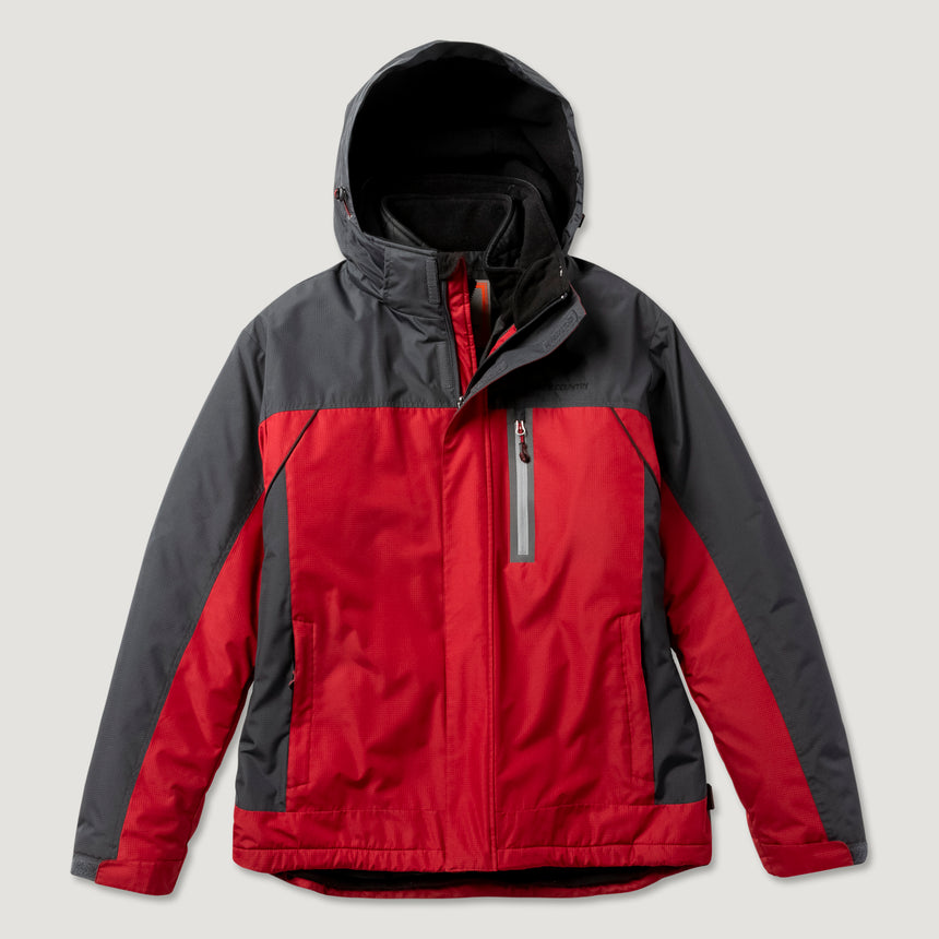 Free Country Men's FreeCycle® Jack Frost 3-in-1 Systems Jacket - Dragon Blood - S#color_dragon-blood