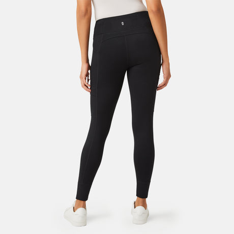 [London is 5'9.5" wearing a size Small.] Women's Trail 2 Town Legging - S - Black #color_black