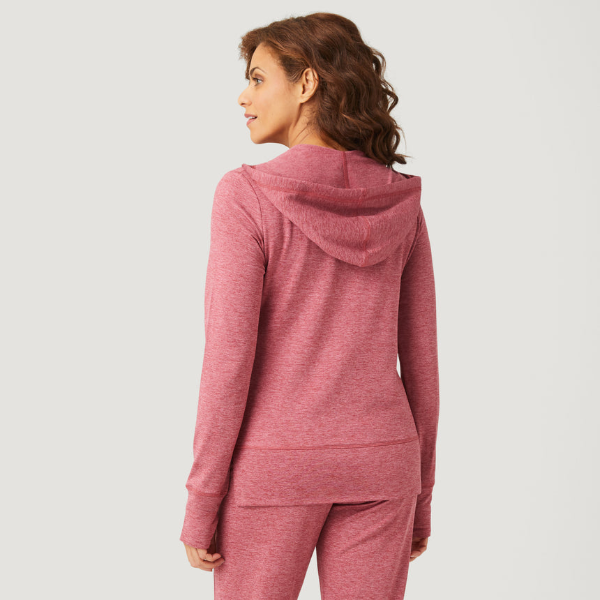 Women's Free 2 Go Out Zip Hoodie - Mauve Clay #color_mauve-clay