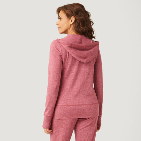 Women's Free 2 Go Out Zip Hoodie - Mauve Clay #color_mauve-clay
