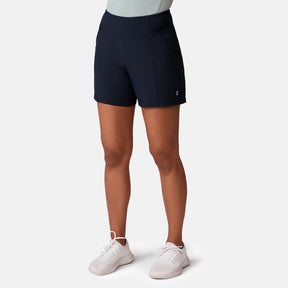 [Model is 5’9” wearing a size Small.]  Women's Free 2 Explore Hybrid Short - Black #color_black