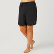 [Model is 5’10” wearing a size 1X.] Free Country Women's Plus Size Bermuda Board Short II - - #color_black