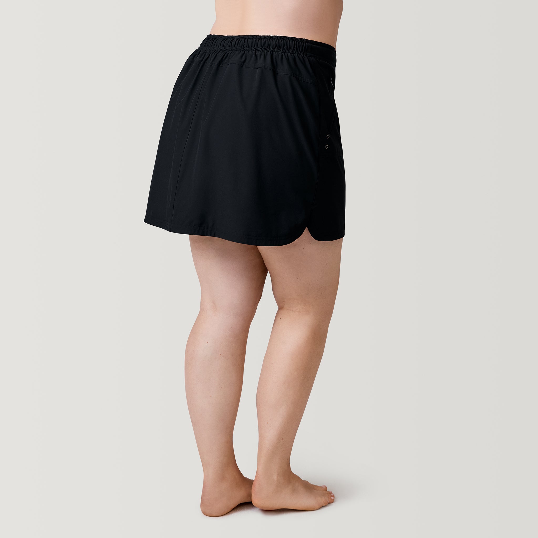 Plus size black skorts best sale