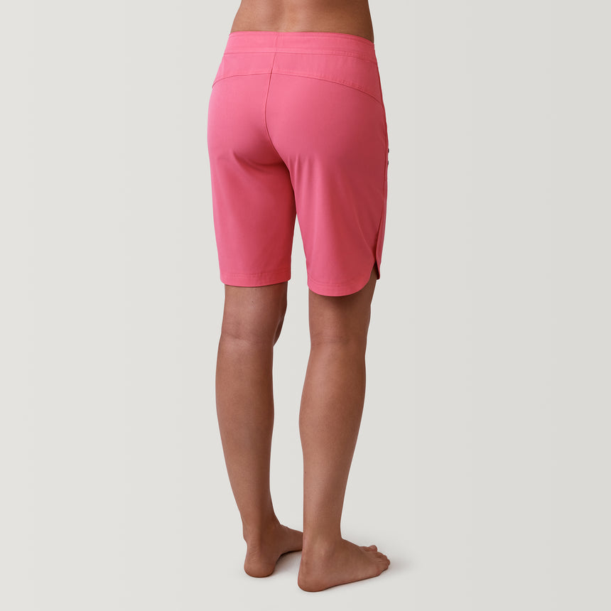 [Model is 5’9” wearing a size Small.] Women's Bermuda Board Short II - Coral - S #color_coral