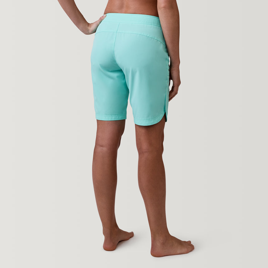 [Model is 5’9” wearing a size Small.] Women's Bermuda Board Short II - Mint - S #color_mint