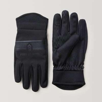 Men's Stretch Softshell Glove - Black #color_black
