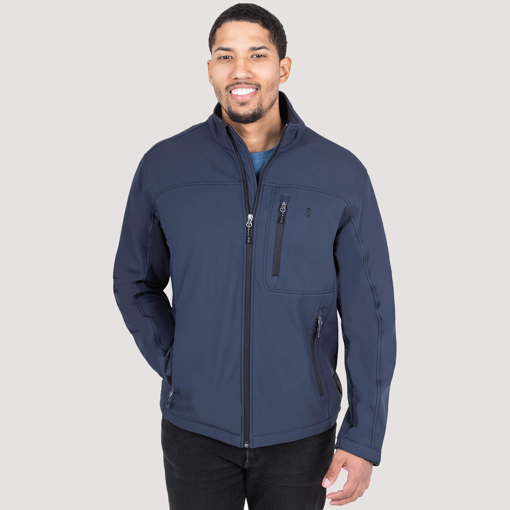 Free Country Men's Super Softshell Jacket Navy S