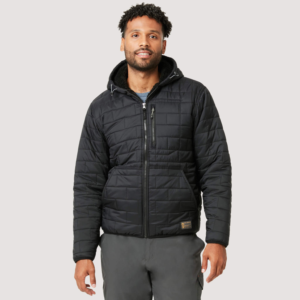 Free country hooded heavyweight cheap puffer jacket