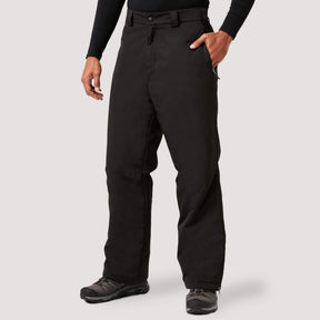 [Model is wearing a size Medium.] Free Country Men's FreeCycle® Chill Off Padded Ski Pant - Black - S#color_black