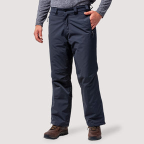 [Model is wearing a size Medium.] Free Country Men's FreeCycle® Chill Off Padded Ski Pant - Charcoal - S#color_charcoal