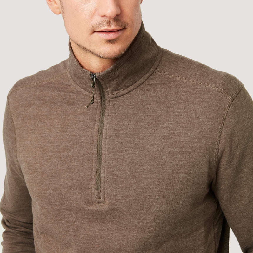 Free Country Men's Heritage Knit 1/4 Zip Mock -  - #color_rich-earth