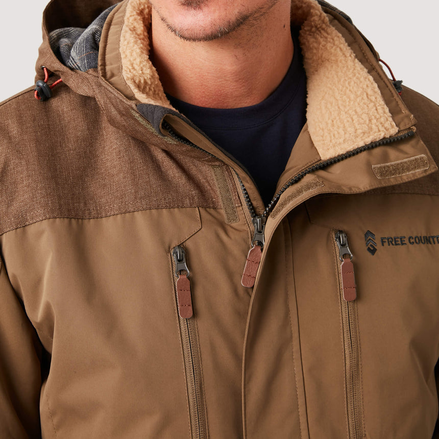 Free Country Men's ountain Guide Jacket -  - #color_bark-brown 