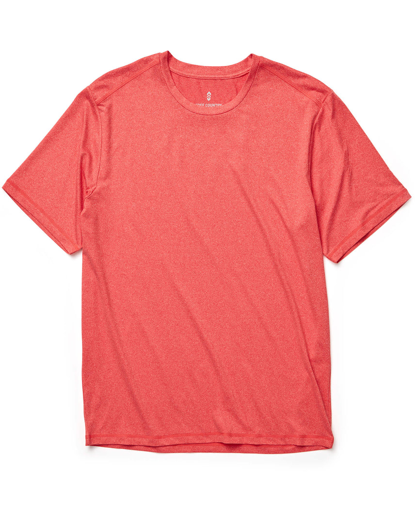 Free Country Men's Microtech Chill Cooling Crew Tee -  - #color_red-tomato