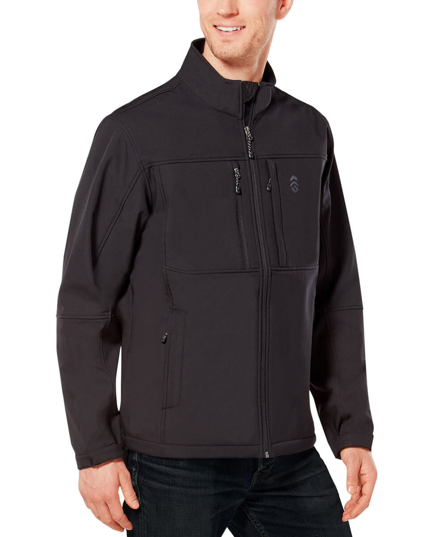 Free Country Men's Ultimate Super Softshell® Jacket - Black - S #color_black