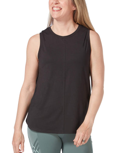 Free Country Women's Microtech Chill B Cool Tank Top - Black - S#color_black
