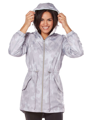 Free Country Women's Composure Long Windshear Jacket -  - #color_shell-grey-camo