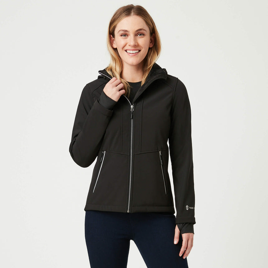 Free Country Women's Freeform II Super Softshell® Jacket - Black - S#color_black