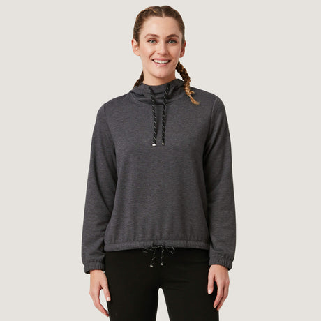 Free Country Women's Luxe Easy Fit Pullover - Charcoal - S#color_charcoal