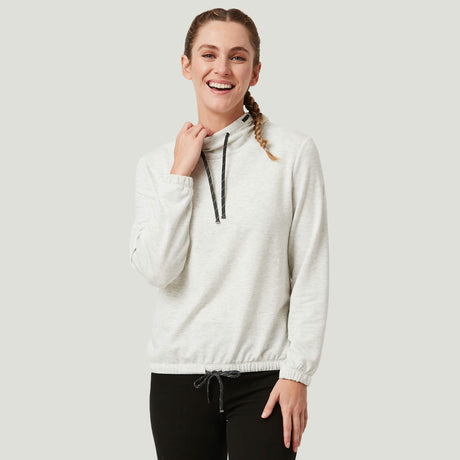 Free Country Women's Luxe Easy Fit Pullover - Oatmeal - S#color_oatmeal