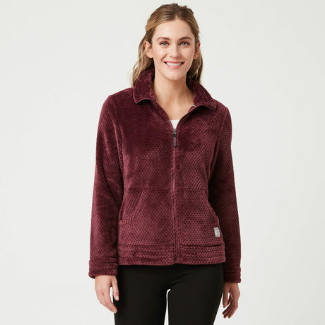 Free Country Women's Mosaic Butter Pile® Jacket - Beet - S#color_beet