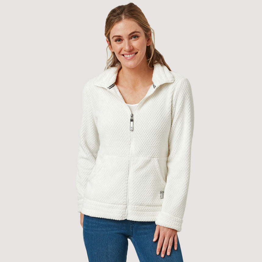 Free Country Women's Mosaic Butter Pile® Jacket - Cream - S#color_cream