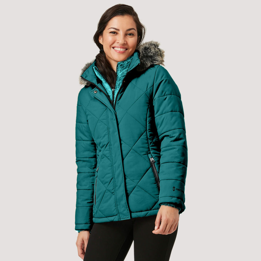 Free Country Women's Nimbo Cloud Lite Jacket - Basil - S#color_basil