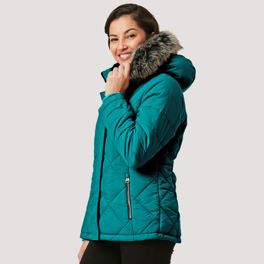 Free Country Women's Nimbo Cloud Lite Jacket - Basil - S#color_basil