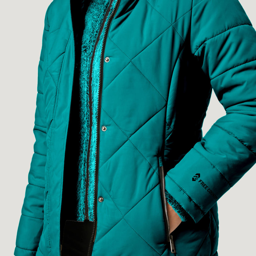 Free Country Women's Nimbo Cloud Lite Jacket - Basil - S#color_basil