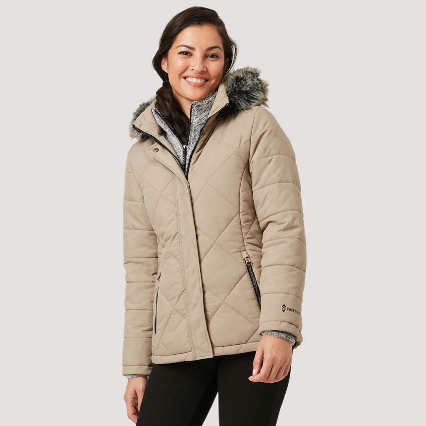 Free Country Women's Nimbo Cloud Lite Jacket - Champagne - S#color_champagne