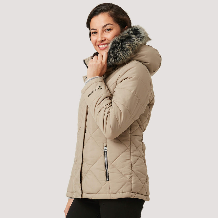 Free Country Women's Nimbo Cloud Lite Jacket - Champagne - S#color_champagne