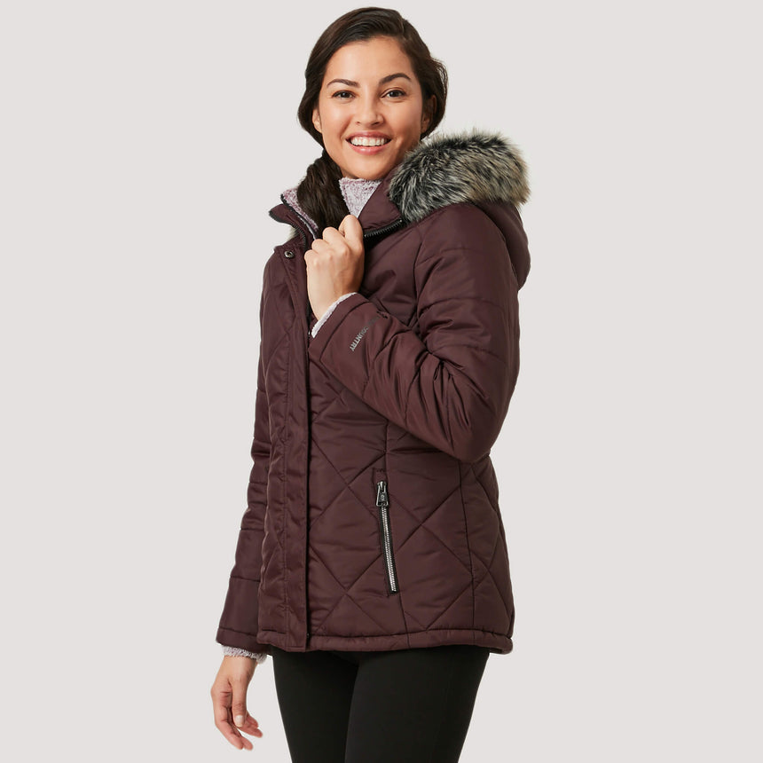 Free Country Women's Nimbo Cloud Lite Jacket - Mahogany - S#color_mahogany