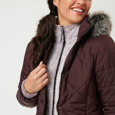 Free Country Women's Nimbo Cloud Lite Jacket - Mahogany - S#color_mahogany