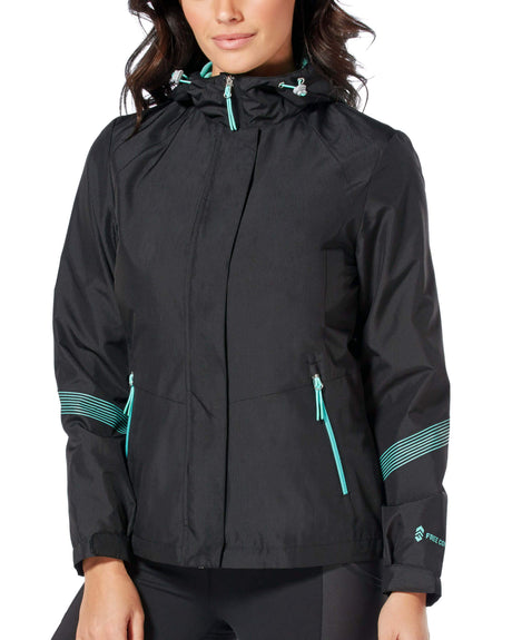 Free Country Women's Sporty Multi Ripstop Jacket - Black - S#color_black